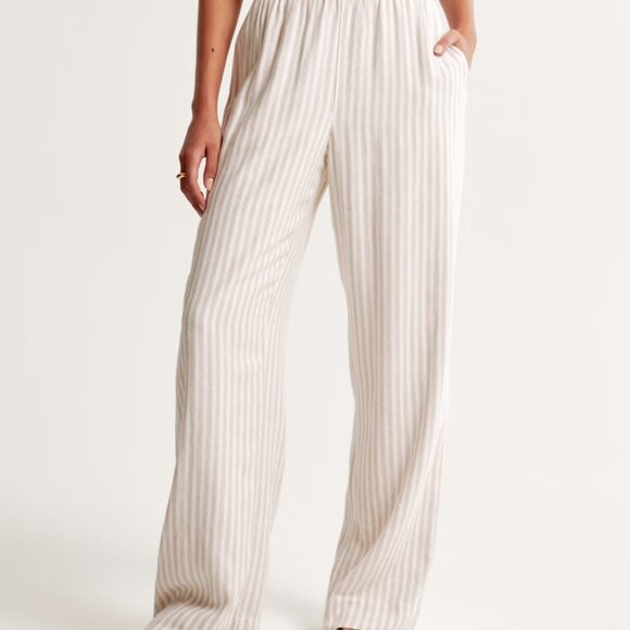 Abercrombie & Fitch Linen-Blend Pull-On Pant - Picture 8 of 12